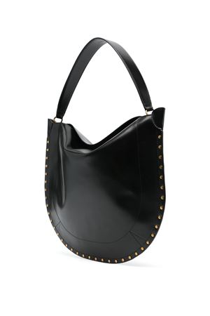 Shoulder bag in calfskin leather ISABEL MARANT | PP0200FAB2C02M01BK